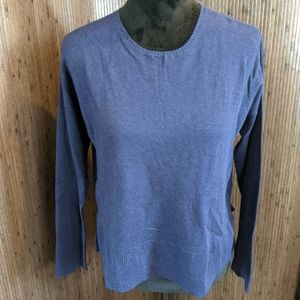 EILEEN FISHER Step Hem Crewneck Sweater, XS